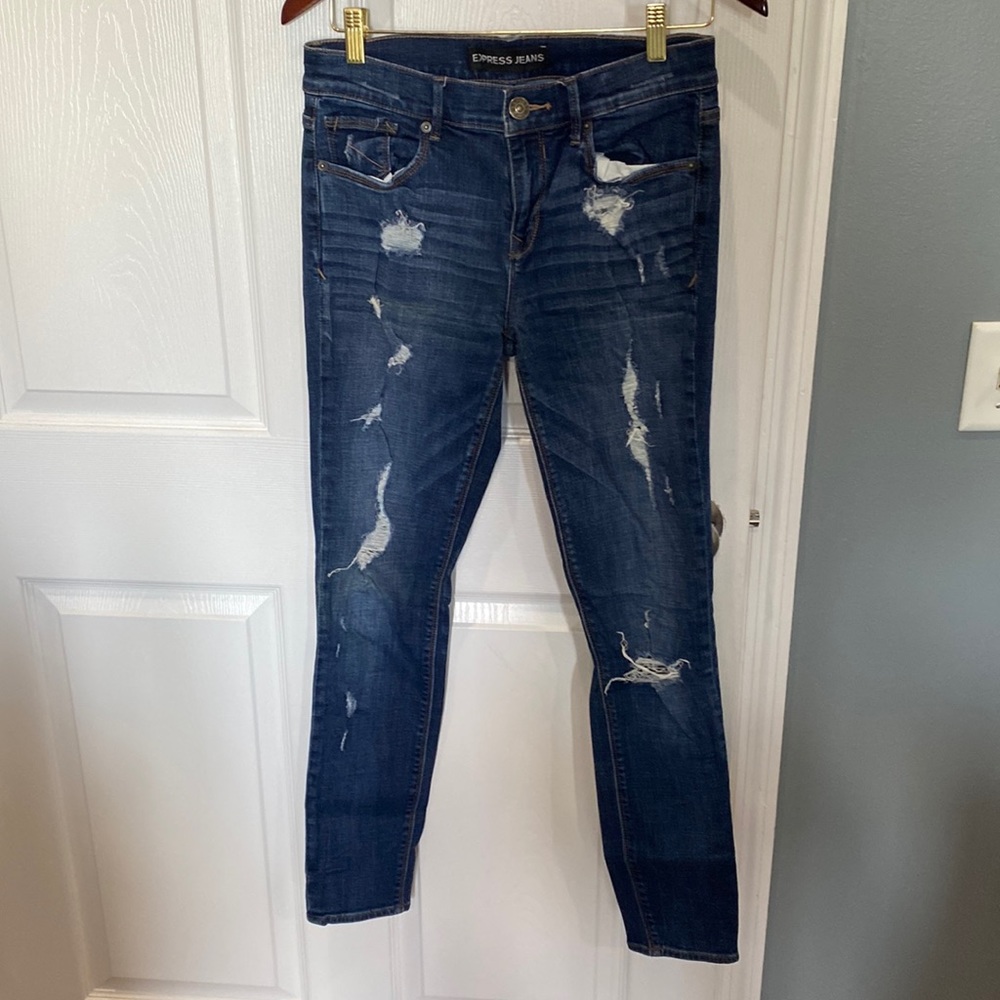 Distressed jeans